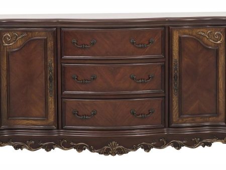 Deryn Park Buffet Server in Dark Cherry 2243-55 Discount