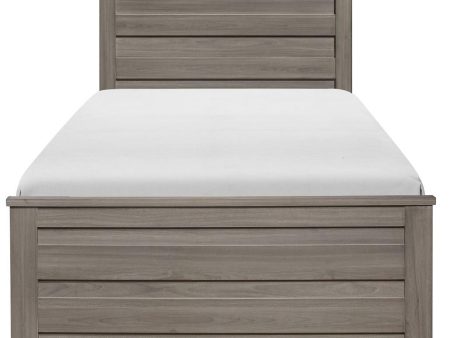 Waldorf Twin Panel Bed in Dark Gray 1902T-1* Sale