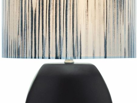 17 H Reiko 1-Light Fluorescent Table Lamp Black Fashion