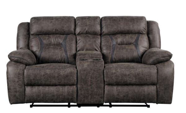 Madrona Double Reclining Loveseat in Dark Brown 9989DB-2 Hot on Sale