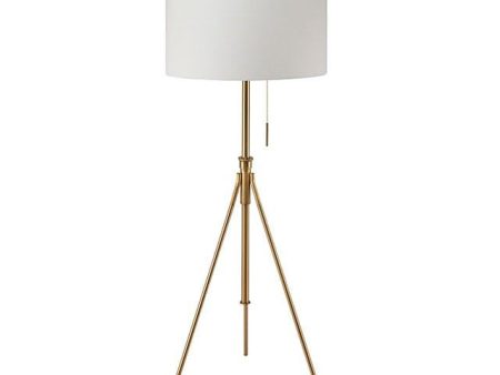 Zaya Stained Gold Floor Lamp For Discount