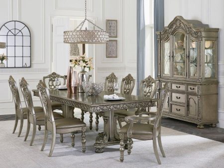 Catalonia Dining Table in Platinum Gold 1824PG-112* Online