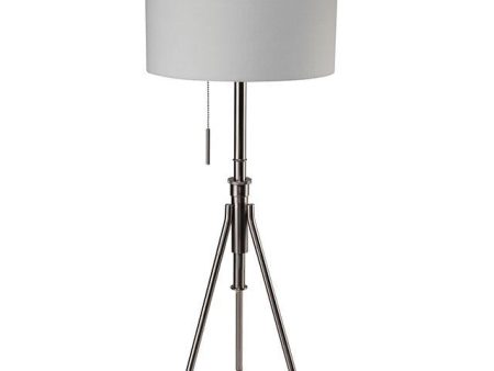 Zaya Brushed Steel Floor Lamp Hot on Sale