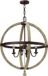 24 W Middlefield 4-Light Chandelier Iron Rust Hot on Sale