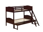 Arlo Twin Over Full Bunk Bed with Ladder Espresso Cheap