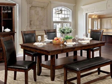 MEAGAN I Brown Cherry Dining Table Online Sale