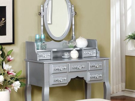 Harriet Silver Vanity w  Stool Online