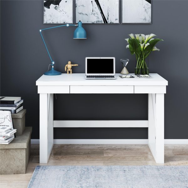 Ameriwood Home Wheaton Computer Desk, White Cheap