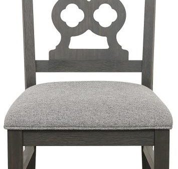 Arasina Side Chair in Dark Pewter (Set of 2) on Sale