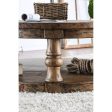 Mika Antique Oak Coffee Table w  Cushion Top on Sale