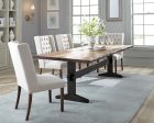 Bexley 5-Piece Rectangular Live Edge Dining Set Natural Honey and Espresso For Cheap