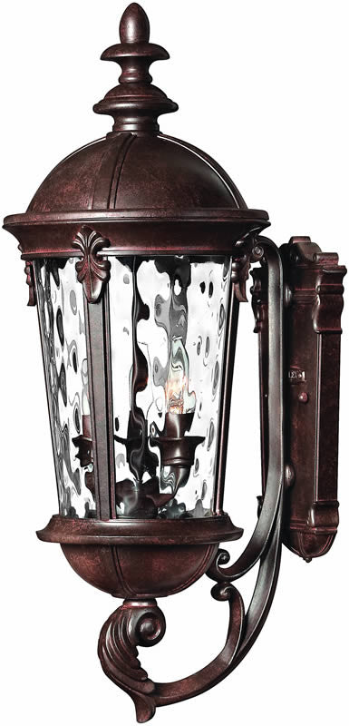 26 H Windsor 3-Light Outdoor Wall Lantern River Rock For Sale