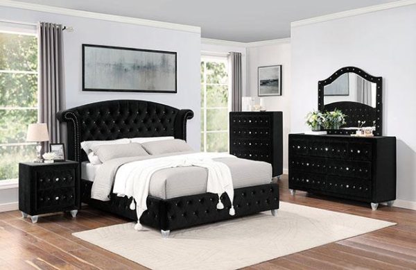 ZOHAR E.King Bed, Black Online