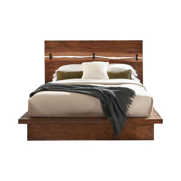 Winslow Eastern King Bed Smokey Walnut and Coffee Bean on Sale