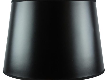 16 W x 11 H Black Parchment Gold-Lined Floor Lampshade Discount