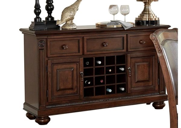 Lordsburg Server in Brown Cherry 5473-40 Online Sale