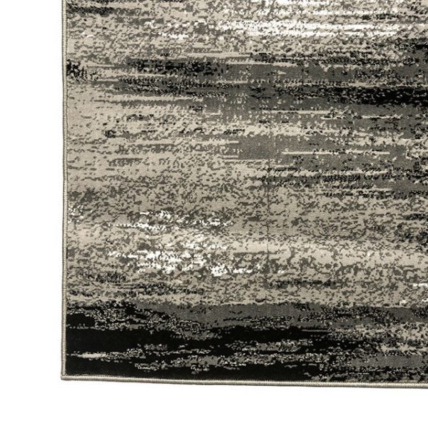 Sivas Gray Black 8  X 10  Area Rug Online now