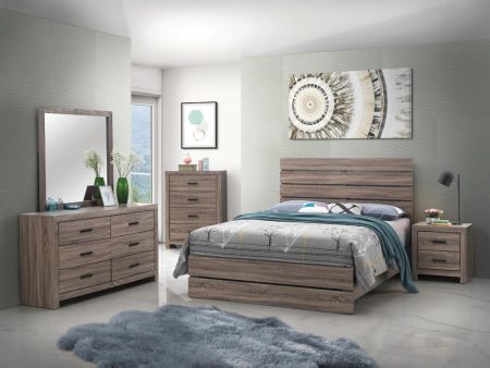 Brantford 4-piece Eastern King Panel Bedroom Set Barrel Oak Online now