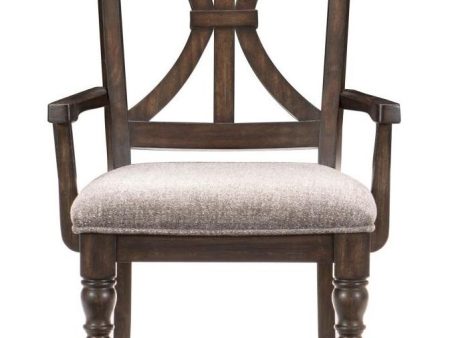 Cardano Arm Chair in Charcoal (Set of 2) Fashion