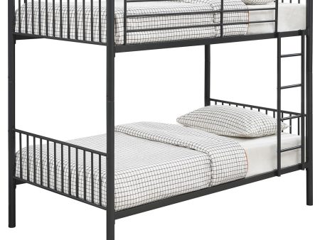 Anson Twin Over Twin Bunk Bed with Ladder Online now