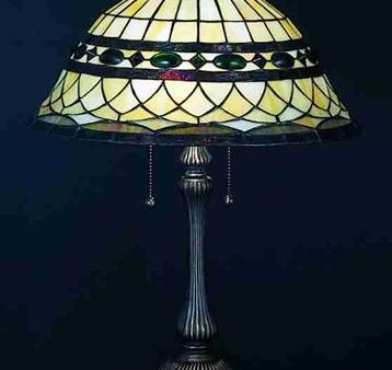 23 H Tiffany Roman  Tiffany Table Lamp For Sale