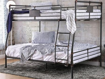 Olga I Antique Black Full Queen Bunk Bed Supply