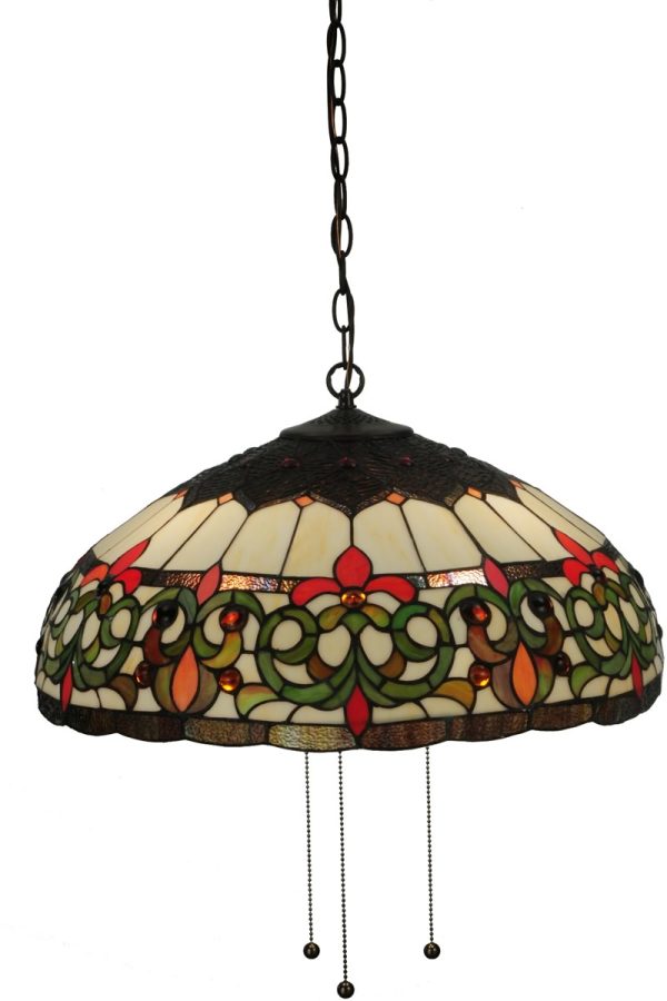 22 W Creole 3-Light Pendant Brown Online now