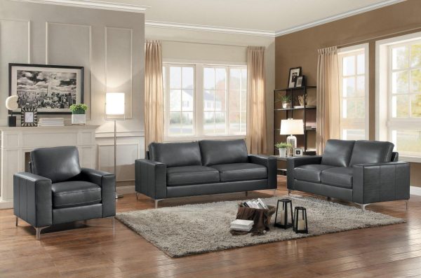 Iniko Loveseat in Gray 8203GY-2 Fashion