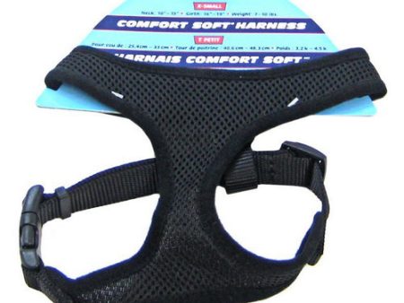 Comfort Soft Adjustable Harness - Black Small - 5 8  Width (Girth Size 19 -23 ) by Coastal Pet on Sale