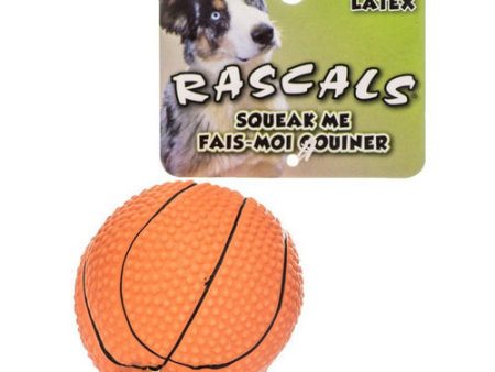 Rascals Latex Basketball Dog Toy 2.5  Diameter by Coastal Pet Online