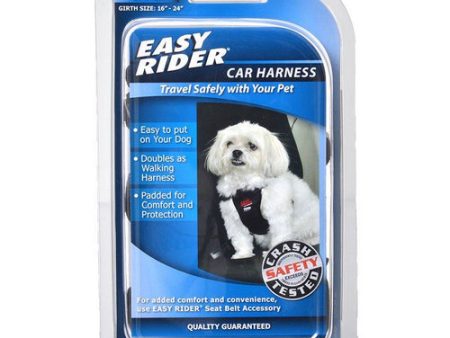 Easy Rider Car Harness - Black Small (Girth Size 16 -24 ) by Coastal Pet Online