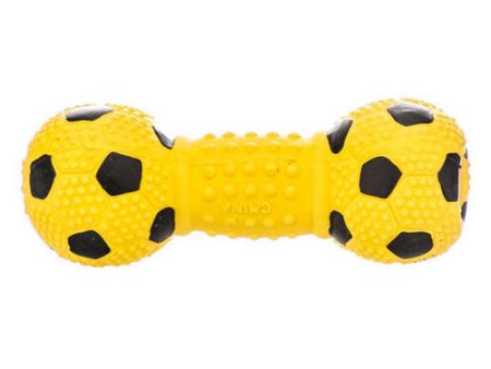 Rascals Latex Soccer Ball Dumbbell Dog Toy - Blue 5.5  Long by Coastal Pet Sale