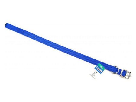 Single Nylon Collar - Blue 14  Long x 5 8  Wide by Coastal Pet Sale