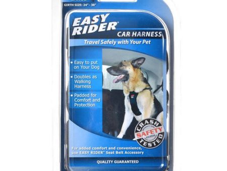 Easy Rider Car Harness - Black Large (Girth Size 24 -38 ) by Coastal Pet For Cheap