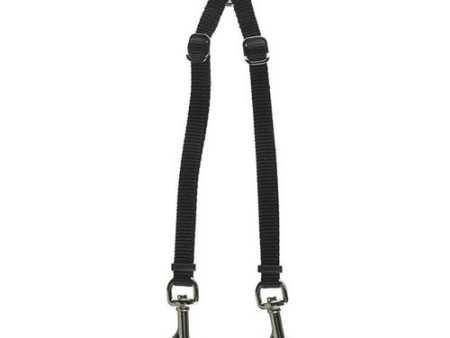 Two Dog Adjustable Nylon Coupler Black 24 L x 3 8 W by Coastal Pet Hot on Sale