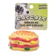 Rascals Latex Hamburger Dog Toy 2.5  Diameter by Coastal Pet For Discount