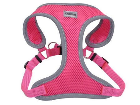 Comfort Soft Reflective Wrap Adjustable Dog Harness - Neon Pink Small - 19-23  Girth - (5 8  Straps) by Coastal Pet For Sale