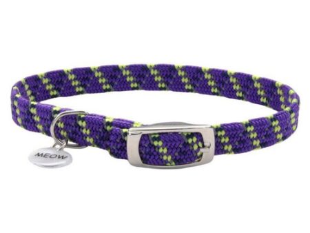 Elastacat Reflective Safety Collar with Charm Purple Small (Neck: 8-10 ) by Coastal Pet Supply