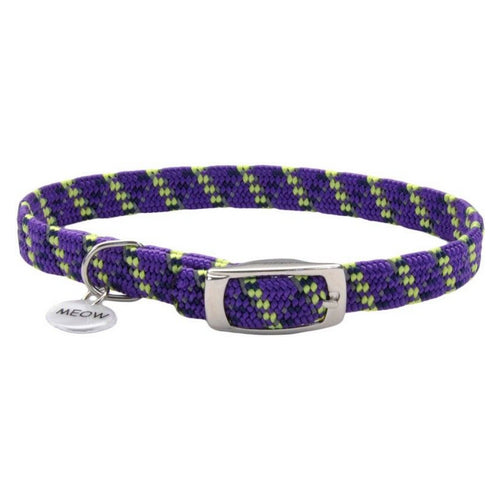 Elastacat Reflective Safety Collar with Charm Purple Small (Neck: 8-10 ) by Coastal Pet Supply