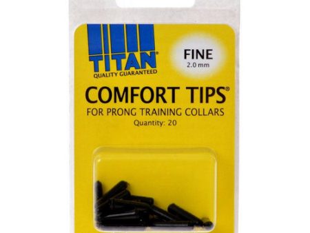 Comfort Tips for Prong Training Collars Fine (2.0 mm) - 20 Count by Titan Fashion