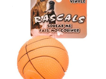 Rascals Vinyl Basketball for Dogs 2.5  Diameter by Coastal Pet Discount