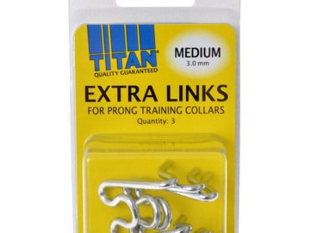 Extra Links for Prong Training Collars Medium (3.0 mm) - 3 Count by Titan For Cheap