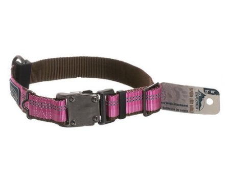 K9 Explorer Reflective Adjustable Dog Collar - Rosebud 12 -18  Long x 1  Wide by Coastal Pet Supply