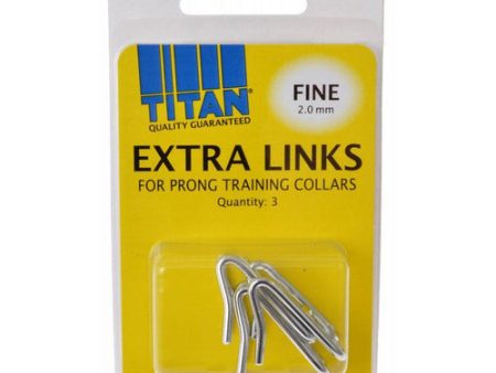 Extra Links for Prong Training Collars Fine (2.0 mm) - 3 Count by Titan Online Hot Sale