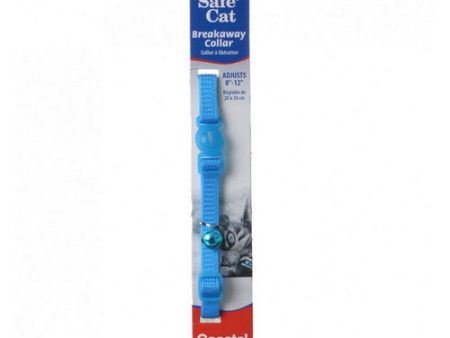 Safe Cat Nylon Adjustable Breakaway Collar - Blue Lagoon 8 -12  Neck by Coastal Pet Online Sale